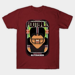 American Football Black and Maroon - Hail-Mary Blitzsacker - Indie version T-Shirt